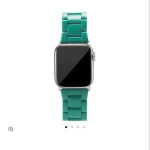 MACHETE Apple Watch band Teal with silver hardware, fits 38/40/41mm